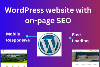 build wordpress website with onpage SEO optimization