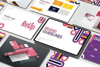 design custom logo and create unique brand style guide