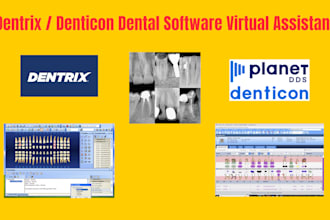be your dentrix or denticon or any dental software virtual assistant