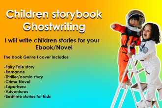 be your children story book ghostwriter, will write children stories