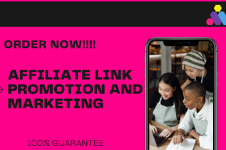 promote your affiliate link to active audience to gain organic traffic