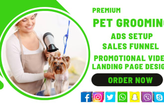 generate animal care leads via facebook ads landing page sales funnel