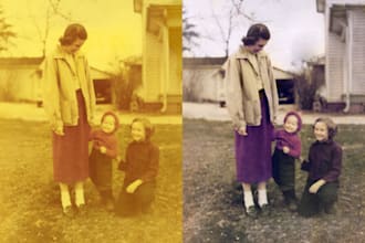 restore damaged and discolored photos