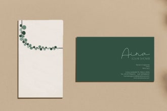 design your business card or stationary