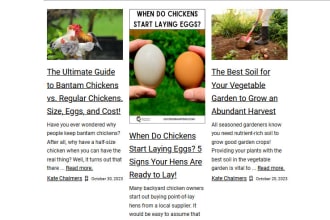 write articles on gardening pets food homesteading and more