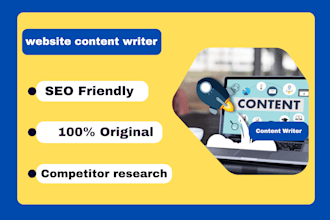 be your SEO website content writer or copywriter