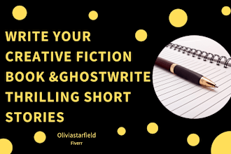 write your creative fiction book, ghostwrite thrilling short story