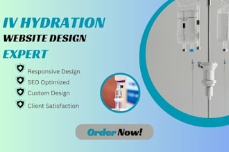 design iv hydration website, iv therapy website