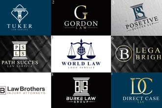 design modern legal, justices, advocacy and law firm logo