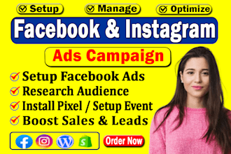 be your facebook ads campaign manager, run fb advertising, marketing, fb ads