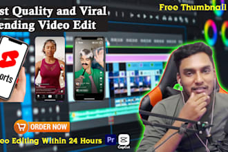 professional video editing in reels, youtube shorts, tiktok, and long videos