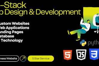 be your full stack web developer, django and python