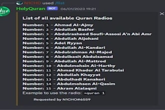 create a custom discord quran bot