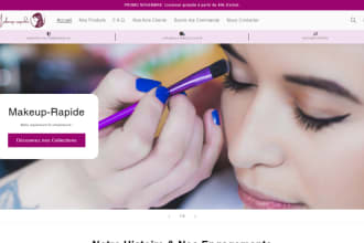 design highly profitable makeup shopify store cosmetics website dropshipping