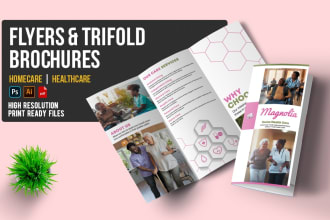 professional homecare healthcare or medical  brochure flyer