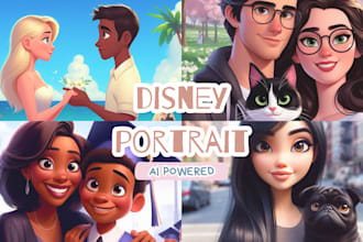 create a pixar style portrait with artificial intelligence