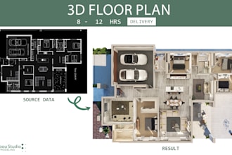 convert 2d to 3d floor plan