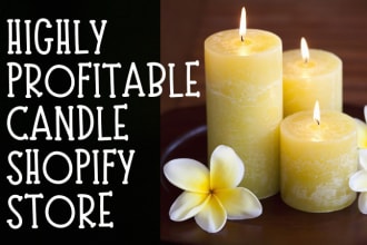 design candle shopify store shopify candle website candle dropshipping store