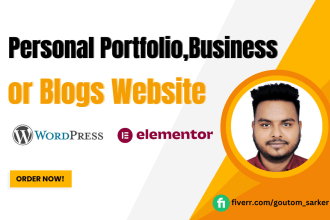 build personal portfolio website,business website, or blogs