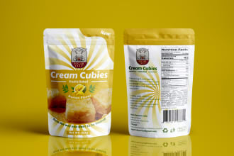 do pouch design, label design, and food packaging design
