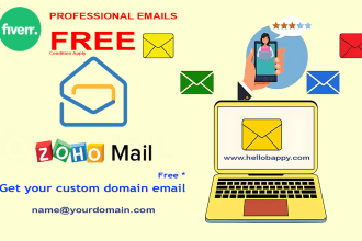 set up free zoho mail for your business email with custom domain