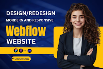 design a modern and responsive webflow website, convert your figma to webflow