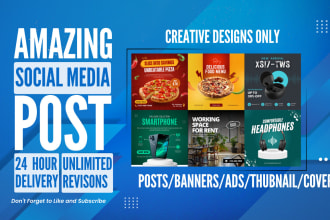 design facebook ads social media post instagram ads post banner and post graphic