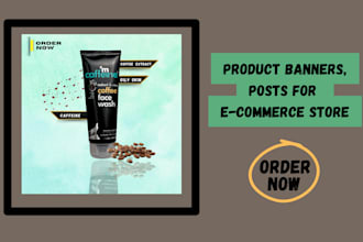 design social media posters and product banners