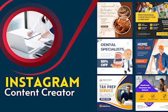 design instagram posts and story content