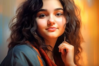turn your portrait into digital oil painting