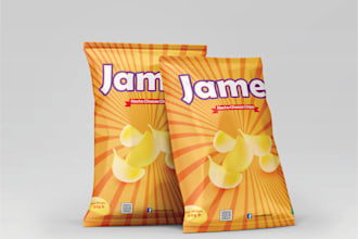 do well designing packaging chips, food, within 24 hours