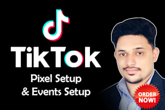 setup tiktok pixel, conversion events, tik tok ads for shopify, wordpress