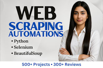 do web scraping and data scraping
