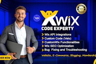 wix velo code, wix website design, API integration expert