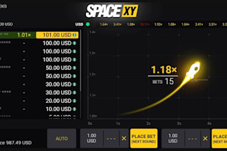 create crash game website with fiat money