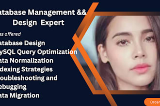 do database design, sql query ,erd, normalization, mysql db
