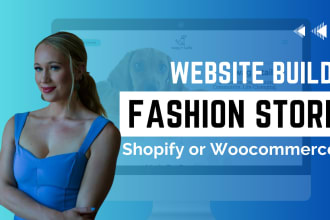build your woocommerce or shopify fashion clothing store