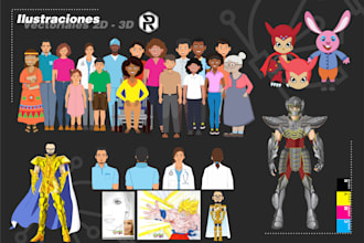 diseÑo de personajes variados