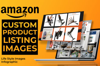 create product images for amazon, bol shopify, ebay, with lifestyle infographics