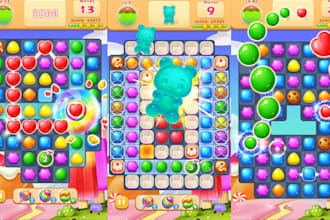 do addictive match3 candy game design full earning app