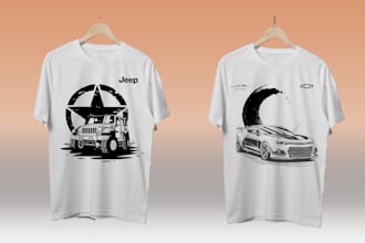 grab a car inspired t shirt designs for you