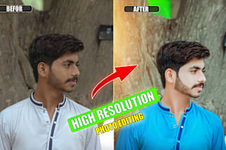 do professional photoshop portrait , photography editing