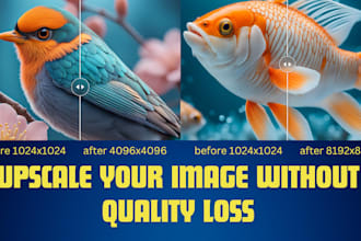 bulk upscale enlarge sharpen enhance your old images and photos up to 4k or 8k