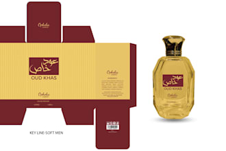 design luxury perfume box, bottle label, and packaging