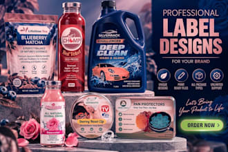design product labels and packaging for your brand