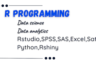 do statistical data analysis, r coding, spss, stata, excel, python programming