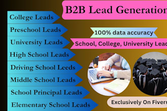 provide school, college, university lead generation service