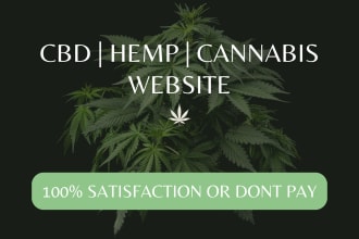 build a professional ecom website for cbd, hemp, cannabis
