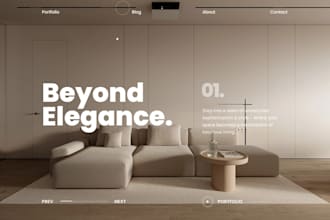 build a luxury architecture website