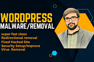 clean server, wordpress malware remove, fix all issues 1hour